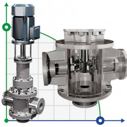 Dynamiczny mieszalnik rurowy GREATVALL MIXERS seria DTM o mocy do 30 kW 1425-1480 obr./min