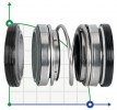 Uszczelnienie wału pompy R-208 40, SIC/SIC/SIC/SIC, VITON, 304, G9