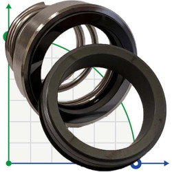 Uszczelnienie pompy R-BT-RN 32, SS/CAR, VITON, 304, T8RN