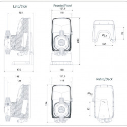 Pompa dozująca elektromagnetyczna PDE HC151+ PI-MA M60 240V PP-GL-VT, 1-10 l/h, 7-1 bar