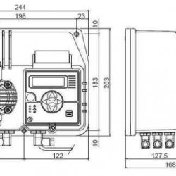 Pompa dozująca PDE BT MA/M 10-10 230V PVDF