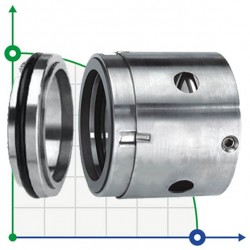 Uszczelnienie pompy R-JB104 120, TC/TC, VITON, 304, T5С