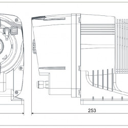 Pompa dozująca elektromagnetyczna membranowa PDE HC200+ MULTIFUNKCJA M70 240V PVC-PVDF-CE-VT (SA), 1,8-14 l/h, 20-1 bar