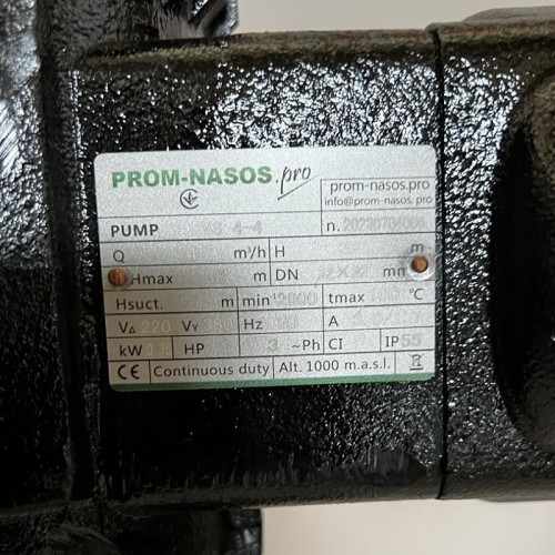 Pompa wielostopniowa BVS 4-4, 0,75kW, AISI 316, Ex przeciwwybuchowa