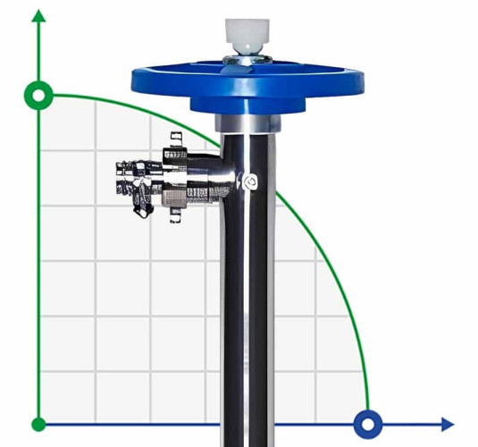 Rura pompująca 1000 mat. SS (2241 0100) wałek stal kwasoodporna