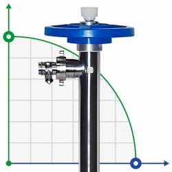 Rura pompująca 1000 mat. SS (2241 0100) wałek stal kwasoodporna