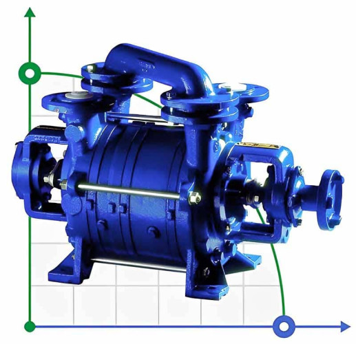 Pompa próżniowa PW.4.21.1.1010.1 bez silnika, ramy i sprzęgła