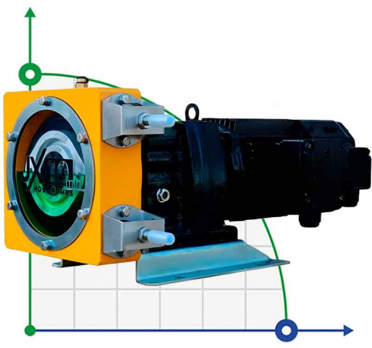 Przemysłowa pompa wężowa JXHIN-10-ABS Plastic-F-NR-P, 57 l/h, 0,37 kW, 10 bar, 380V