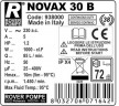 NOVAX 30B pompa do gorących cieczy do 95°C