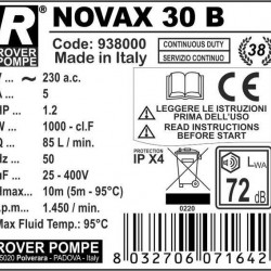 NOVAX 30B pompa do gorących cieczy do 95°C