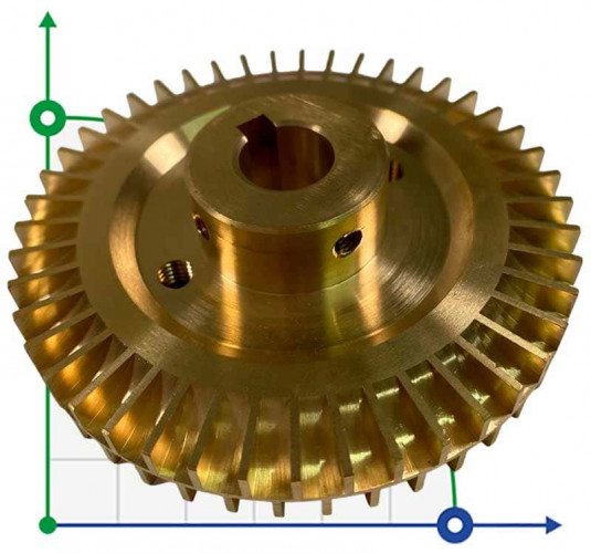 Wirnik do pompy wirowej oleju WM-20 mosiądz