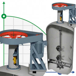 Mieszalnik mieszający GREATWALL MIXERS seria GMV z napędem pasowym o mocy do 360 kW 80~500 obr./min