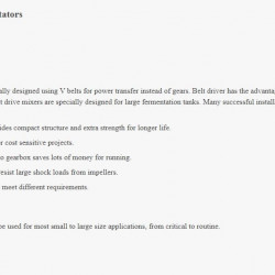 Mieszalnik mieszający GREATWALL MIXERS seria GMV z napędem pasowym o mocy do 360 kW 80~500 obr./min