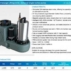 Podnośnik Solo ze zdalnym sterowaniem AIZL-750W, 18/11,5, 0,75 kW, 220 V, 2800 obr./min