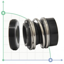 Uszczelnienie pompy R-MG12 25, CAR/SIC, EPDM, 304, G6
