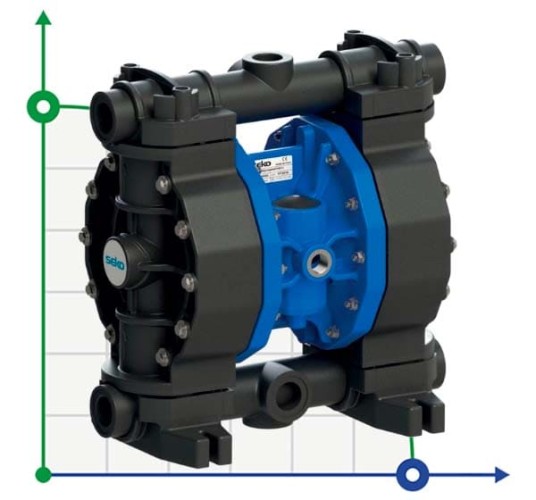 Pneumatyczna pompa membranowa SEKO Duotek AF65 PVDF