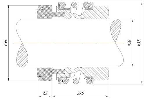 Uszczelnienie mechaniczne R-MG13 20, CAR/SIC, VITON, 304, G6 typ BURGMANN MG13, AESSEAL B013, B093U, B013SS, FLOWSERVE 193