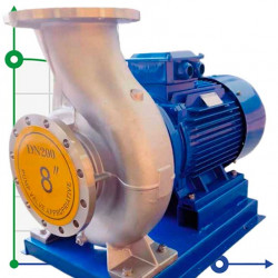 TKHW 200/350-55/4 (360/38), 55 kW, AISI 304, 1480 pozioma pompa ze stali nierdzewnej