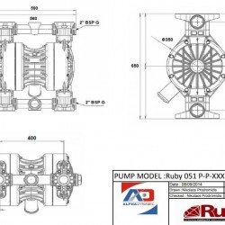 Pompa membranowa RUBY 051V-P-TVT-T