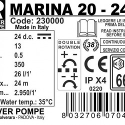 MARINA 20-24V pompa wody morskiej