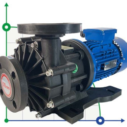 Pompa hermetyczna z napędem magnetycznym MP-HX-553 GFRPP, 510L/min, 30,6m, 380V, ABLE Motor