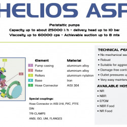 Pompa perystaltyczna (wężowa) do chemii FLUIMAC HELIOS ASP 50 VX 8370 l/h, 3 kW, 50 obr/min, z regulacją wydajności