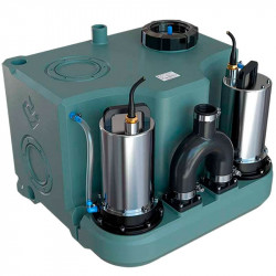 Podnośnik KNS solo do domków letniskowych i domów prywatnych z dwiema pompami i panelem sterowania AIZL-750W Double, 18/11,5, 0,75 kW, 220 V, 2800 obr