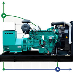 Przemysłowy generator diesla XHYV-320GF z ATS, silnik Volvo 400kVA, 320kW, 380V/50HZ typ otwarty