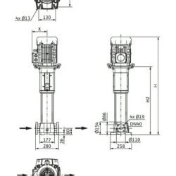 WILO HELIX FIRST V 1023-5/30/E/KS/400-50 wysokociśnieniowa pompa do wody