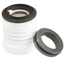 Uszczelnienie mechaniczne do pompy chemicznej QHB z mieszkiem PTFE R-WB3 25, L, CAR/SIC, VITON, 304