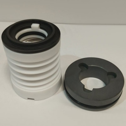 Uszczelnienie mechaniczne do pompy chemicznej QHB z mieszkiem PTFE R-WB3 25, L, CAR/SIC, VITON, 304