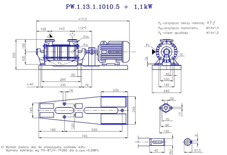 PW.1.13.1.1010 pompa próżniowa jednostopniowa