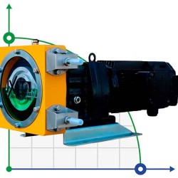 Przemysłowa pompa wężowa JXHIN-10-ABS Plastic-F-NBR-P, 57 l/h, 0,37 kW, 10 bar, 380V