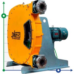 Przemysłowa pompa wężowa JXHIN-125-CI+ABS Plastic-NBR-P, 66 m3/h, 22 kW, 16 bar, 380V