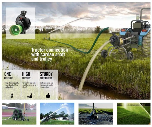 Pompa napędzana przez WOM ciągnika Rovatti T0-50 R.7.77-1