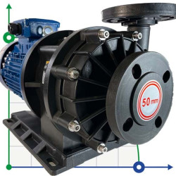 Pompa chemiczna MP-HX-555 GFRPP, 500L/min, 35m, 380V, ABLE Silnik ze sprzęgłem magnetycznym