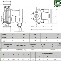 Pompa obiegowa DAB EVOSTA2 40-70/150 SAN (1") M ze sterowaniem elektronicznym, 60186164