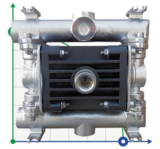 RUBY 010S-P-NTSS-T  pompa membranowa pneumatyczny