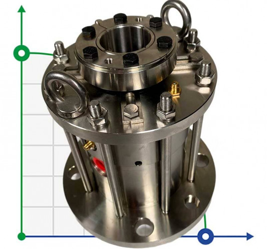 Podwójna uszczelka do mieszadła R-M481KL-D 40, SIC/SIC/CAR/SIC/VITON, 304