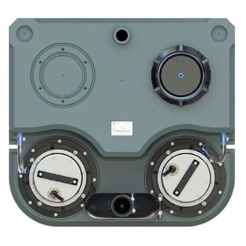 Stacja magazynowa Sololift z mechanizmem tnącym z dwiema pompami i panelem sterowania AIZL-SC750W Double, 15,5/13,5, 0,75 kW, 220 V, 2800 obr./min