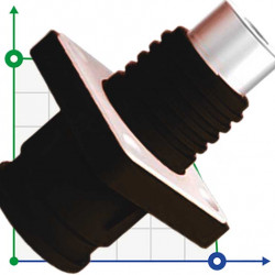 JC-CN06-S-03-LM, 100 A, złącze wtykowe akumulatora 1000 V DC, typ nakrętki, czarne