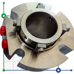 Uszczelnienie kompaktowe R-BED 53, SIC/SIC/CAR/SIC/VITON, M/316