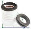 Uszczelnienie mechaniczne pompy chemicznej z mieszkiem PTFE R-WB3 25, S, CAR/SIC, VITON, 304