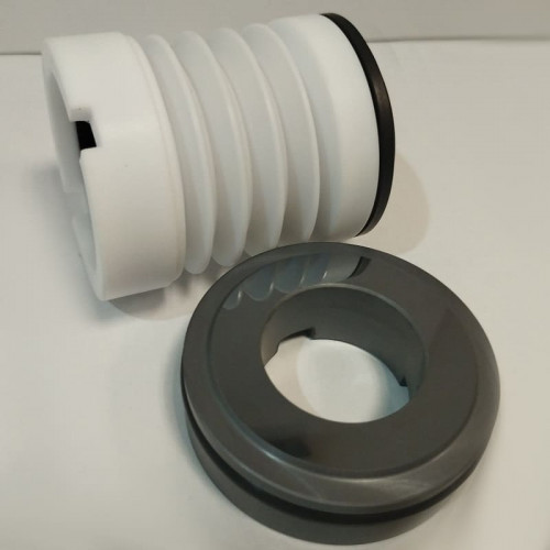 Uszczelnienie mechaniczne pompy chemicznej z mieszkiem PTFE R-WB3 25, S, CAR/SIC, VITON, 304