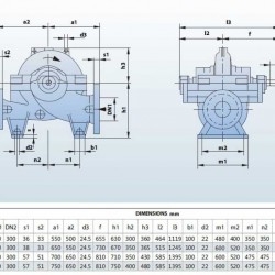 BSC4 300-560A/B, (1500) - pompa z podwójnym wejściem