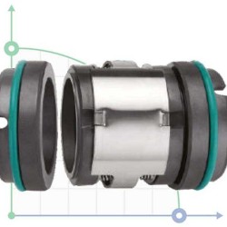 Uszczelnienie pompy R-M74D 45, SIC/SIC/SIC/SIC, VITON, 304, G9