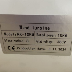 Generator wiatrowy serii G RX-10KG 10 kW poziomy