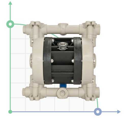 Pneumatyczna pompa membranowa BOXER 50 PP IB50-P-MTTPN--