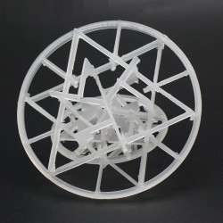 Plastikowy Pierścień Snowflake, PP, 93x34x1,5 mm, 1 m3
