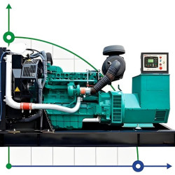 Przemysłowy generator diesla XHYV-400GF z ATS, silnik Volvo 500kVA, 400kW, 380V/50HZ typ otwarty